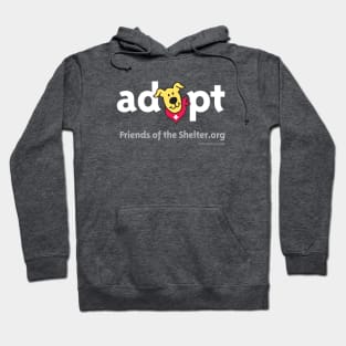 "adopt" (white text) Hoodie